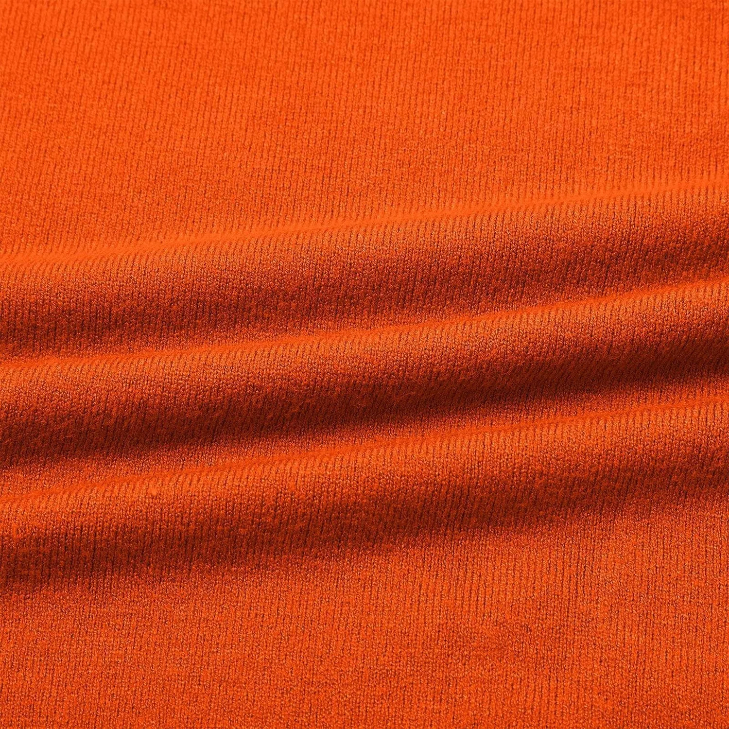 Женский легкий облегающий свитер с коротким рукавом, Orange — фото 3