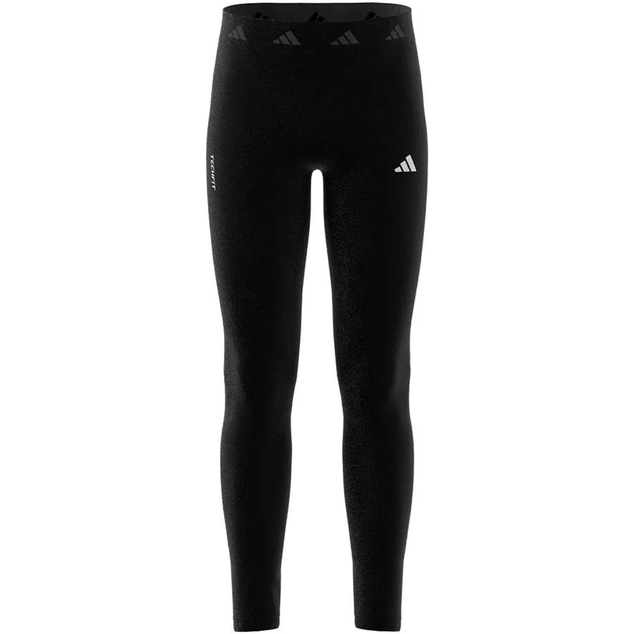 Детские спортивные леггинсы с технологией TECHFIT adidas Performance JF3756, Черно-белый — фото 3