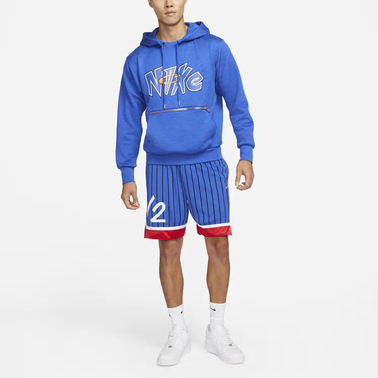 Пуловер трикотажный спортивный повседневный Premium Nike, синий
