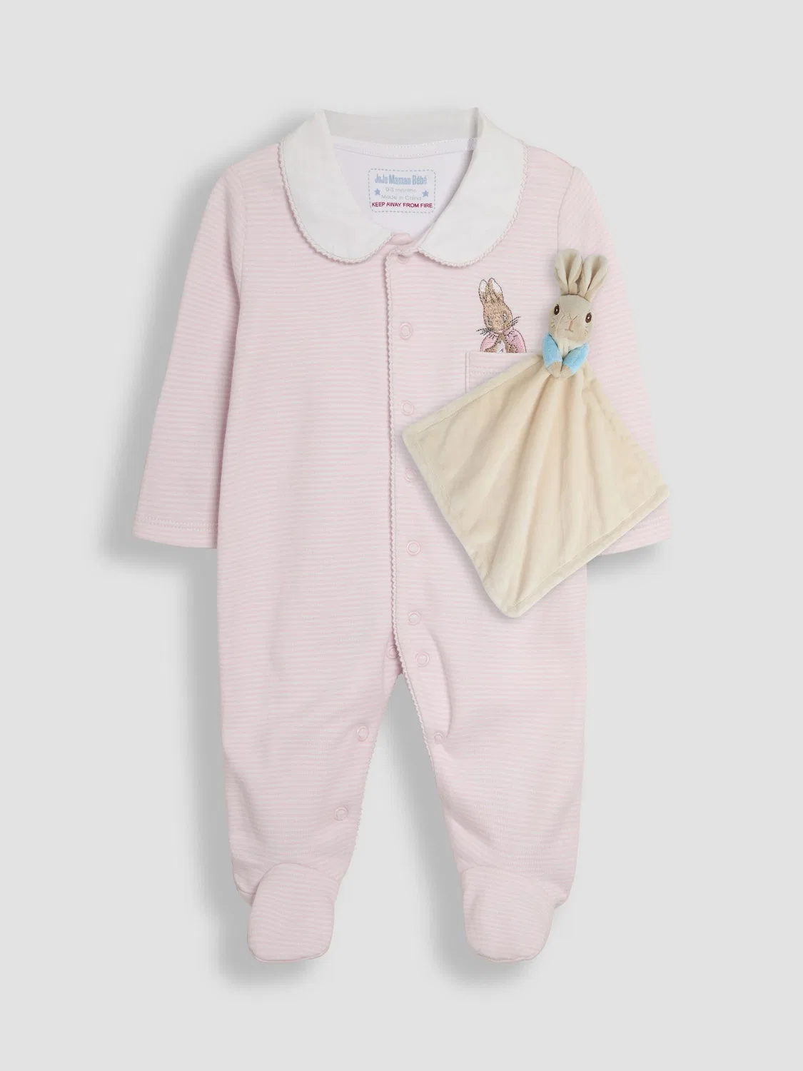 Комбинезон Flopsy Bunny Sleepsuit JoJo Maman Bébé, розовый — фото 4