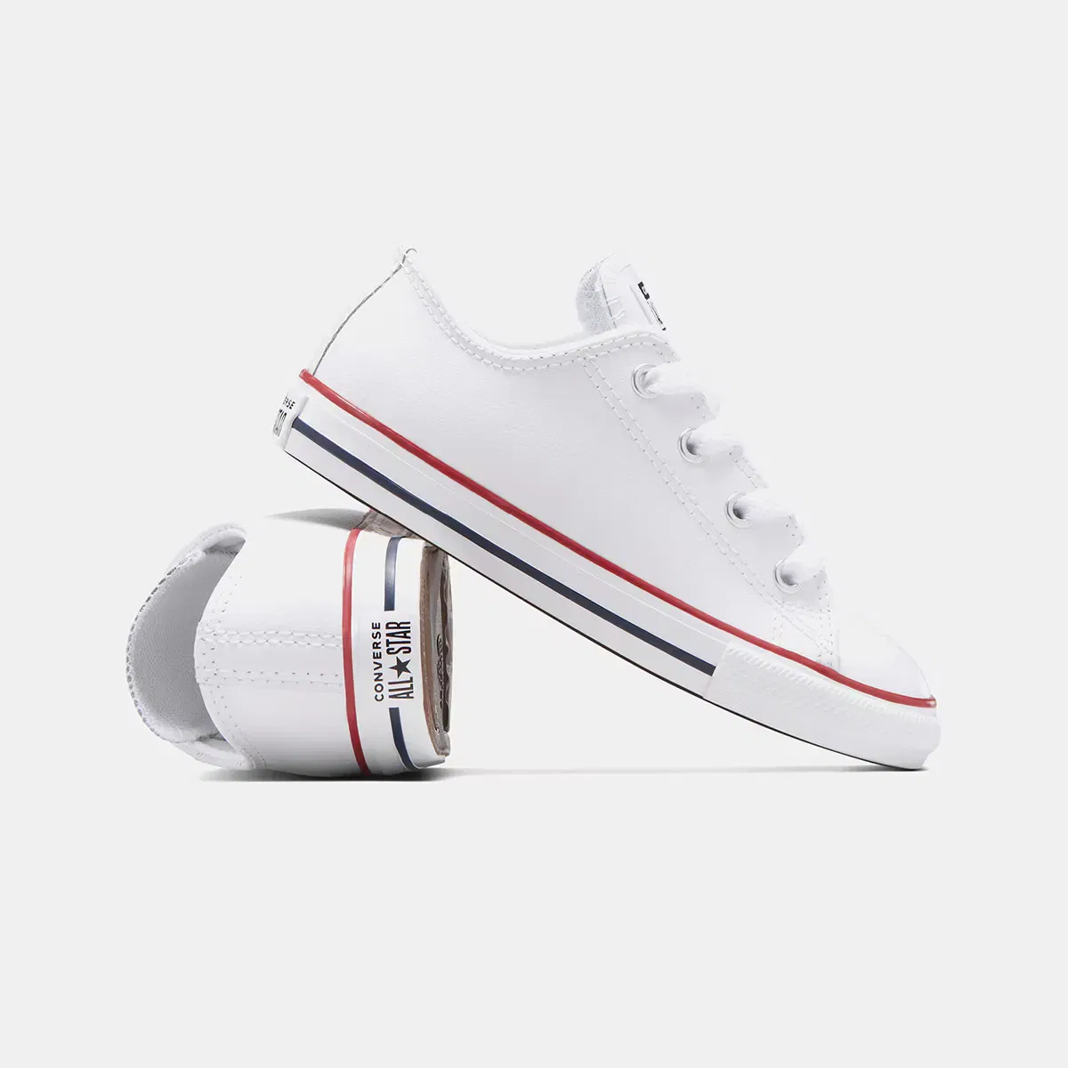 Chuck Taylor All Star Ox Converse Повседневные кроссовки для младенцев, белый — фото 4