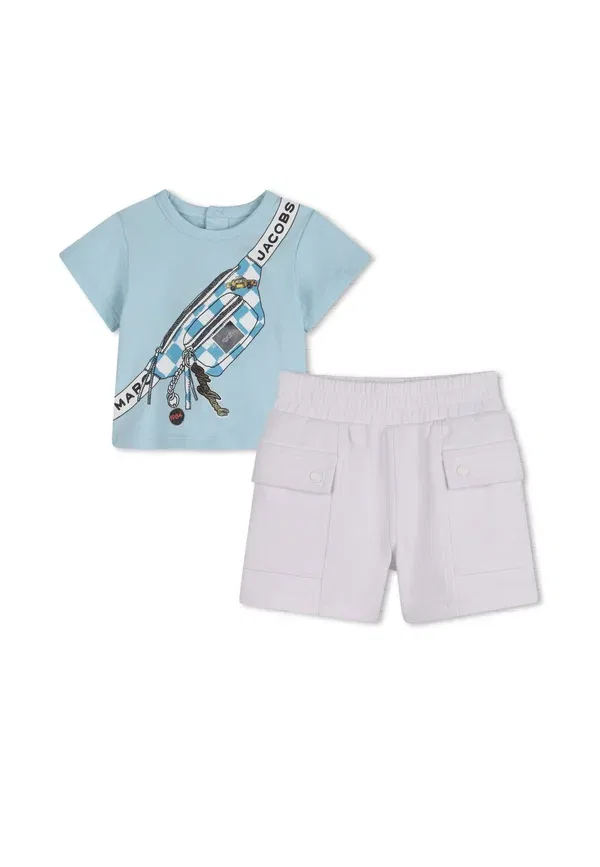 Шорты Marc Jacobs Kids, светло-голубой