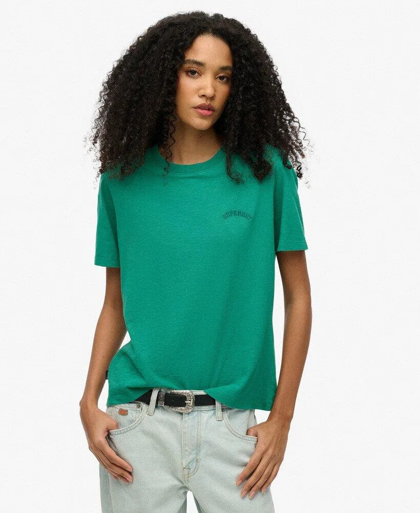 Мужская хлопковая футболка Essential Logo Washed Superdry, Grun