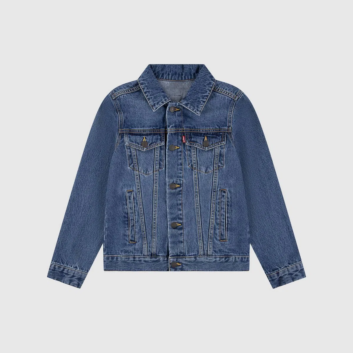 Куртка дальнобойщика с нашивками, для мальчиков 8-20 лет Levi's, Bristol - Blue