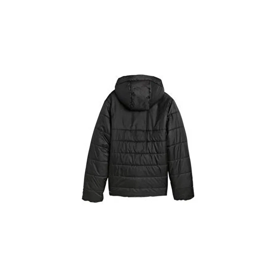 Куртка с капюшоном и утеплителем, длинным рукавом, модель Ess Hooded Padded Jacket, Puma, Черный — фото 4