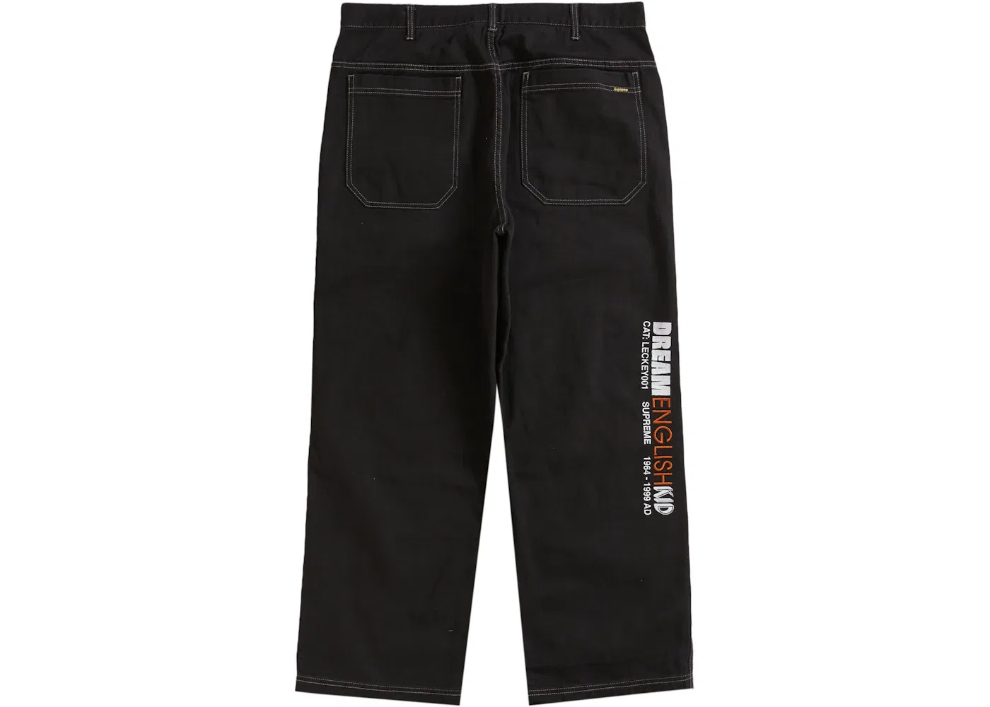 Мужские брюки из твила Supreme Mark Leckey Dream English Kid Twill Panel Pants, Black — фото 2
