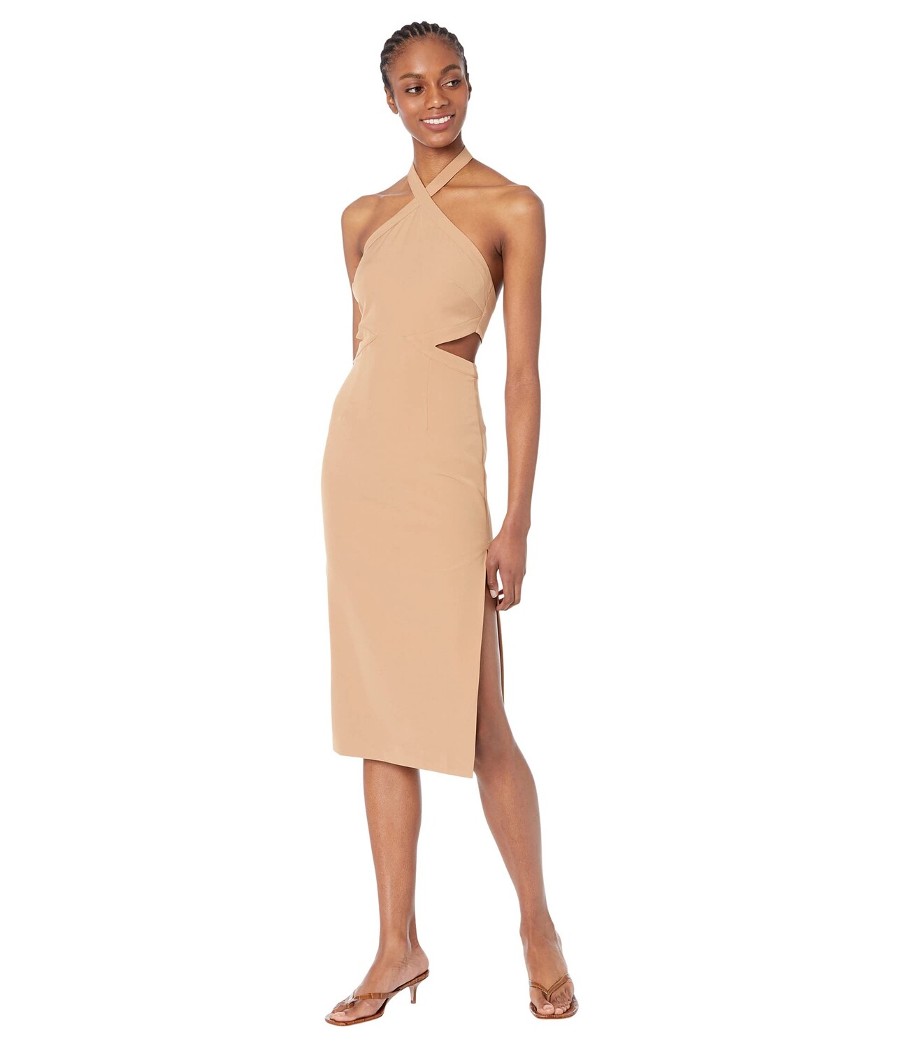 

Платье Bardot, Amara Halter Midi Dress