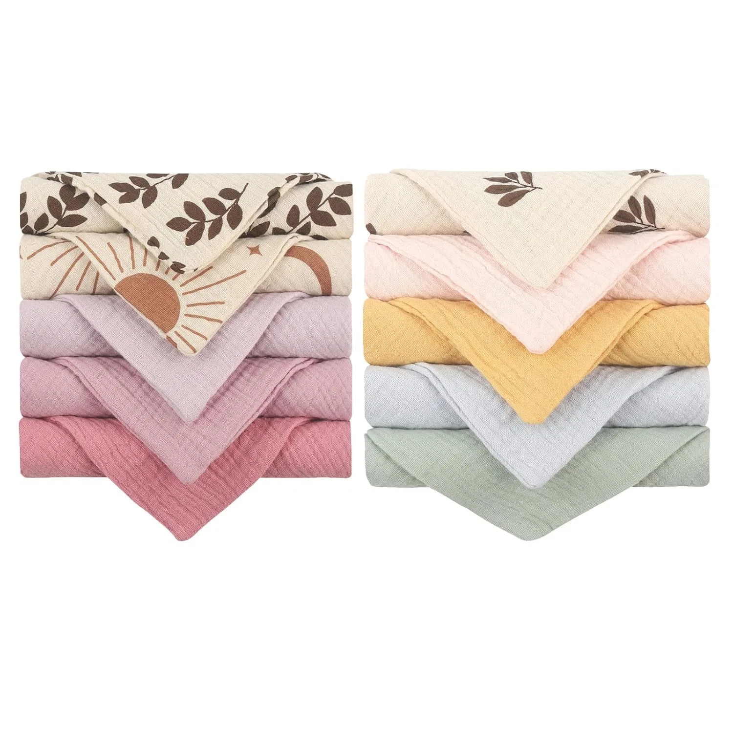 Комплект детских полотенец, Xinsheinelry, 10 шт, 23x23 см, SET4