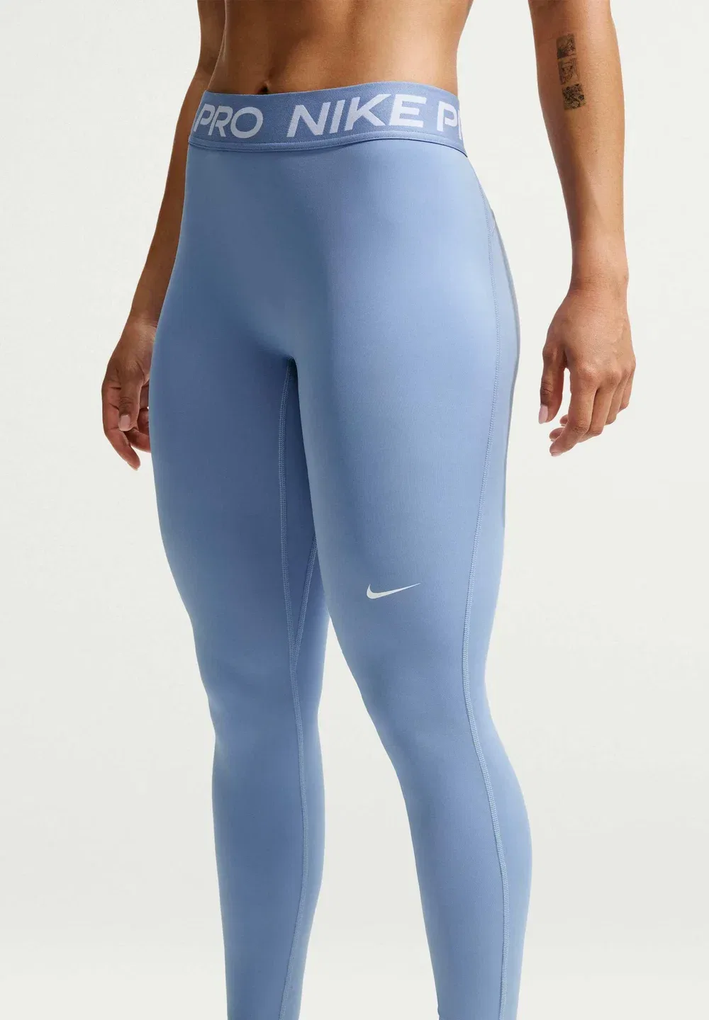W np df 365 mr tight usm - леггинсы Nike Performance, Work Blue/(White) — фото 3