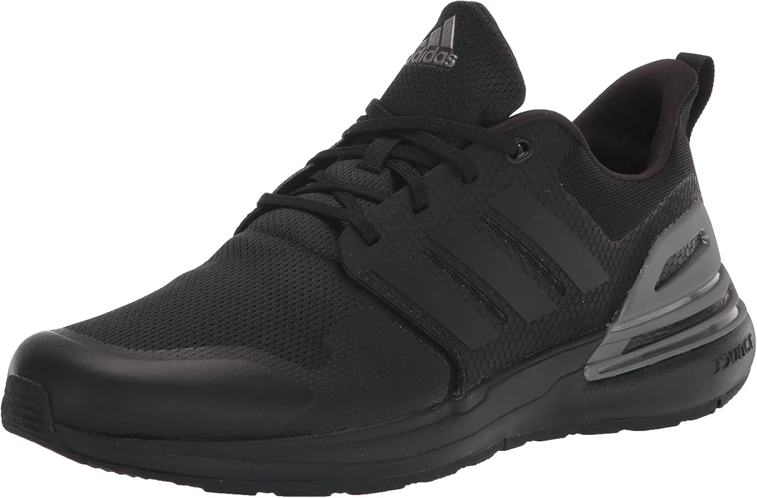 Детские кроссовки для девочек с эластичной шнуровкой Rapidasport Bounce, Black/Black/Iron Metallic
