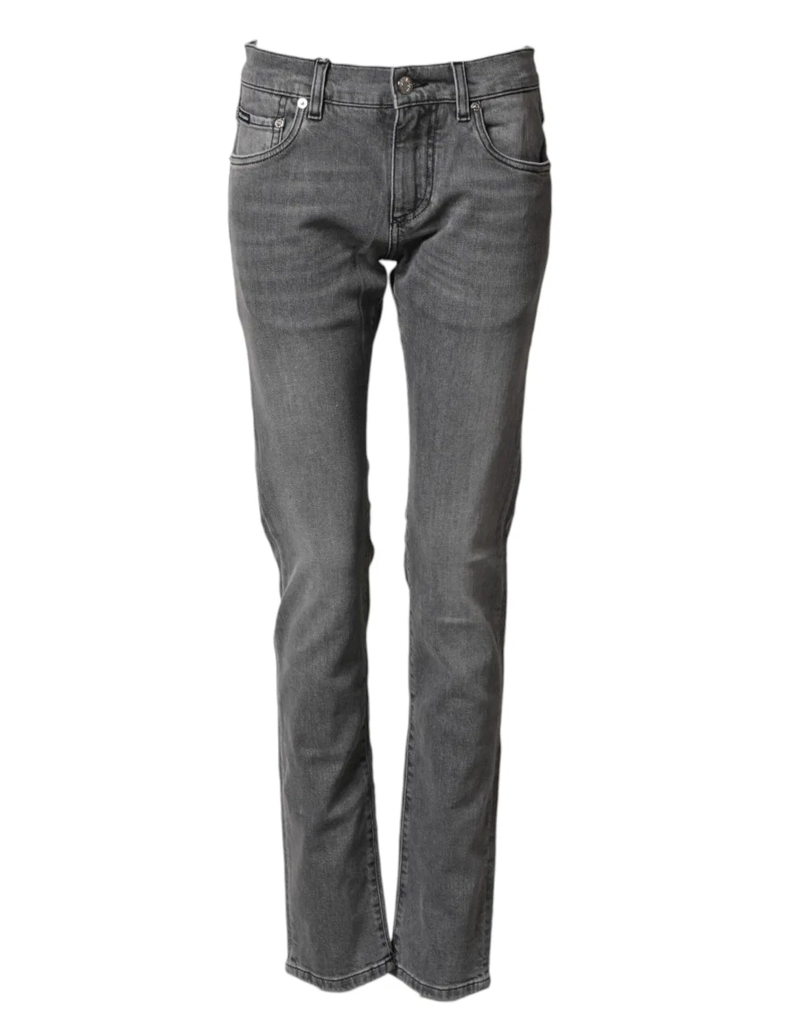 Мужские джинсы скинни с логотипом Skinny Jeans Dolce & Gabbana, Gray — фото 2