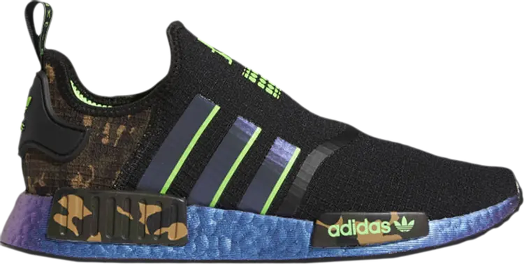 

Кроссовки Adidas JuJu Smith-Schuster x NMD_R1 'Black Camo Print', черный