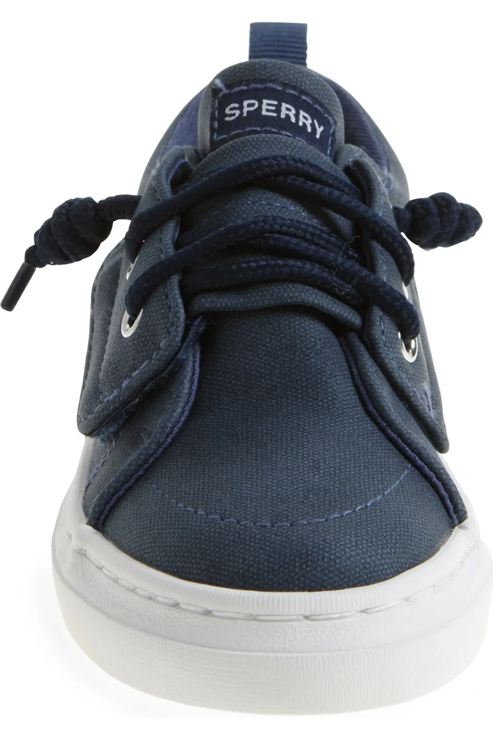 Детские кеды на широкой подошве Canvas Sneaker Sperry, темно синий — фото 4