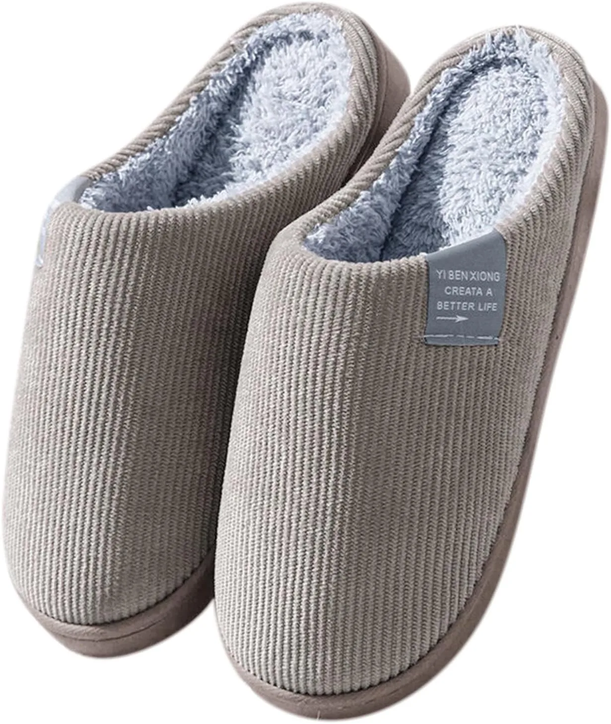 Мужские тапочки Generisch Shoes, теплые мягкие мужские сандалии, мужские тапочки-шлепанцы, коричневый