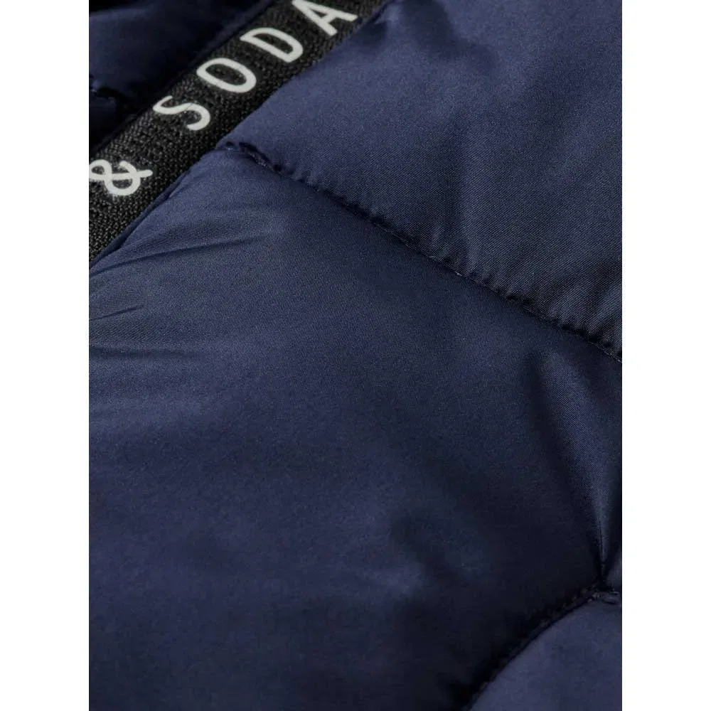 Пуховик Scotch & Soda, синий — фото 3