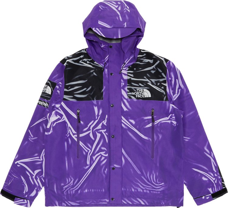 Куртка Supreme x The North Face Printed Taped Seam Shell Jacket 'Purple', фиолетовый - фото