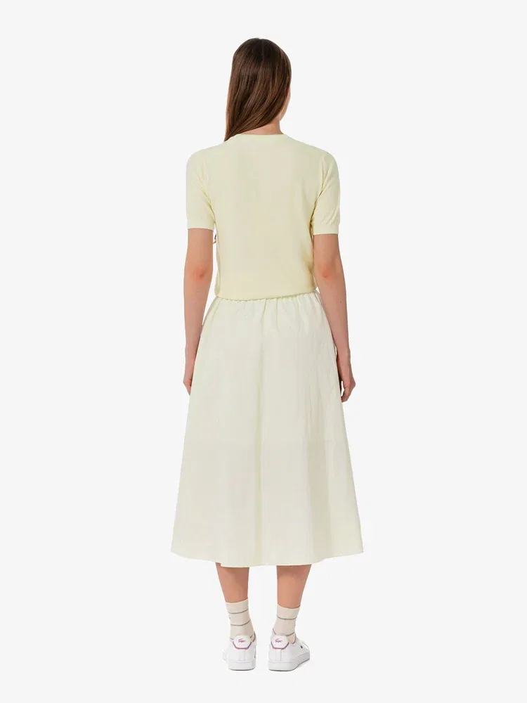 Юбка A-силуэта LACOSTE Ivory — фото 4
