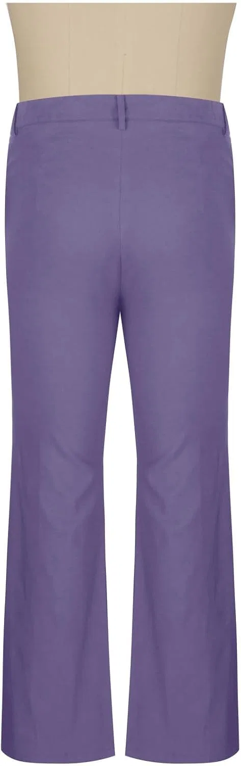 Мужские брюки-клеш с принтом 70s Disco Pants, фиолетовый — фото 2