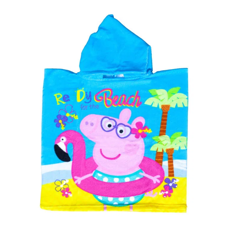 Детский пончо с капюшоном Peppa Pig Sun & Surf, Bunt