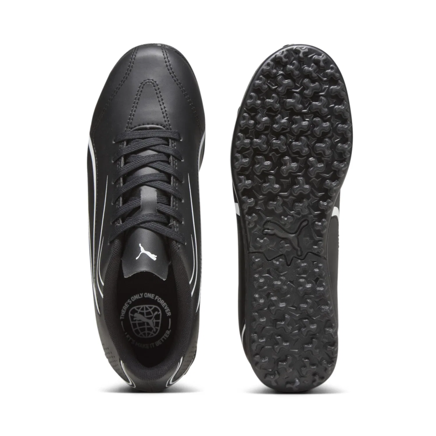 Детские футбольные бутсы для мальчиков Vitoria Tt Jr PUMA PUMA Black PUMA White — фото 4
