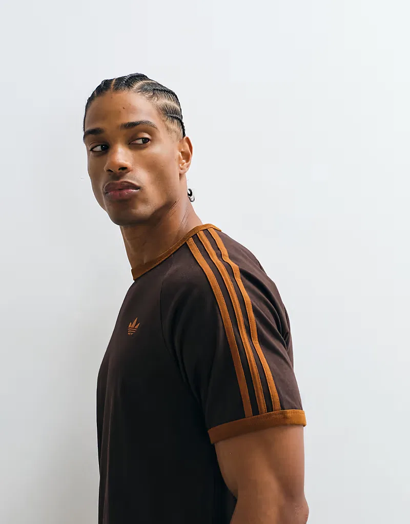 Футболка Adidas Originals с тремя полосками Аврора — фото 3