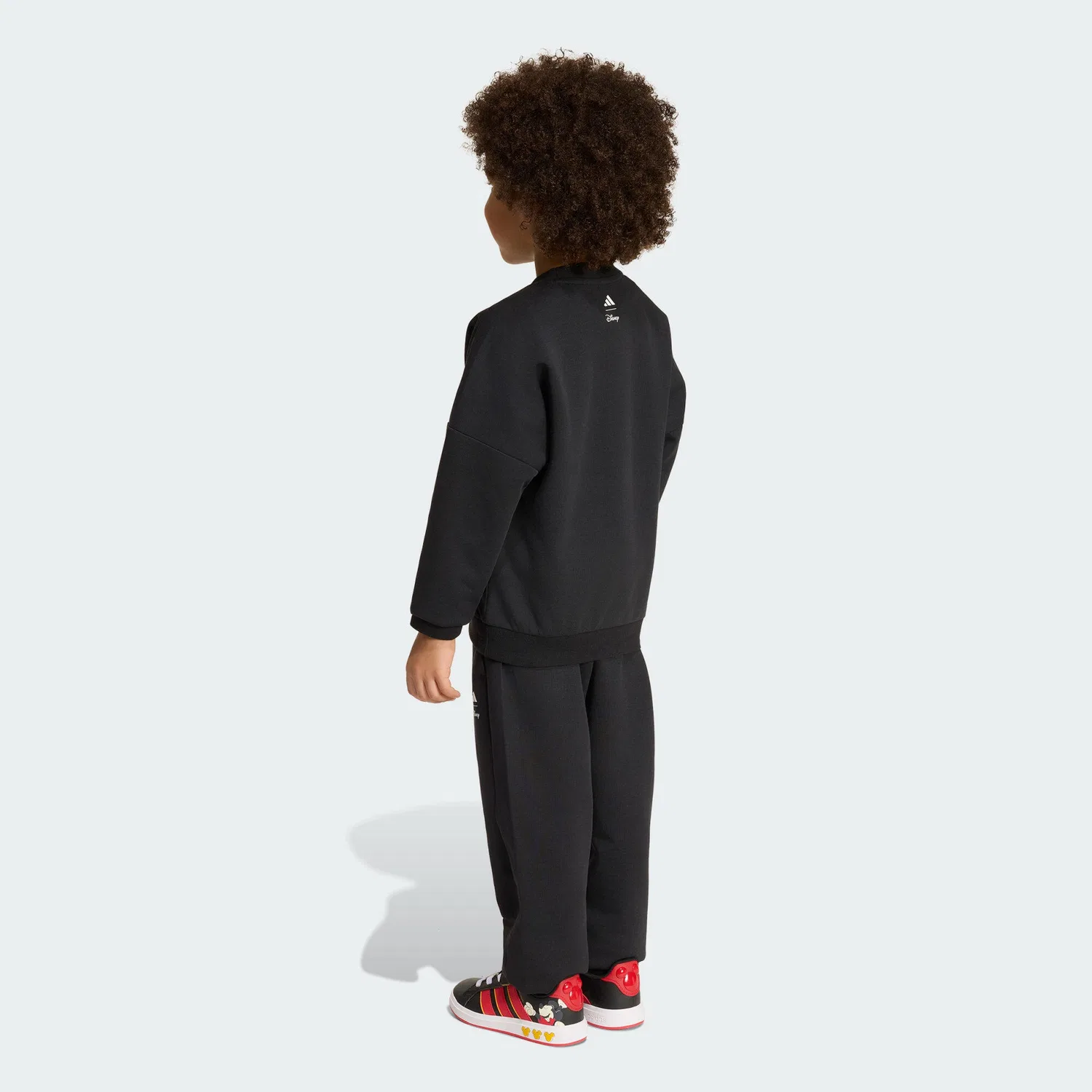 Детский спортивный костюм с принтом Mickey Mouse Adidas, Schwarz Weiss — фото 3