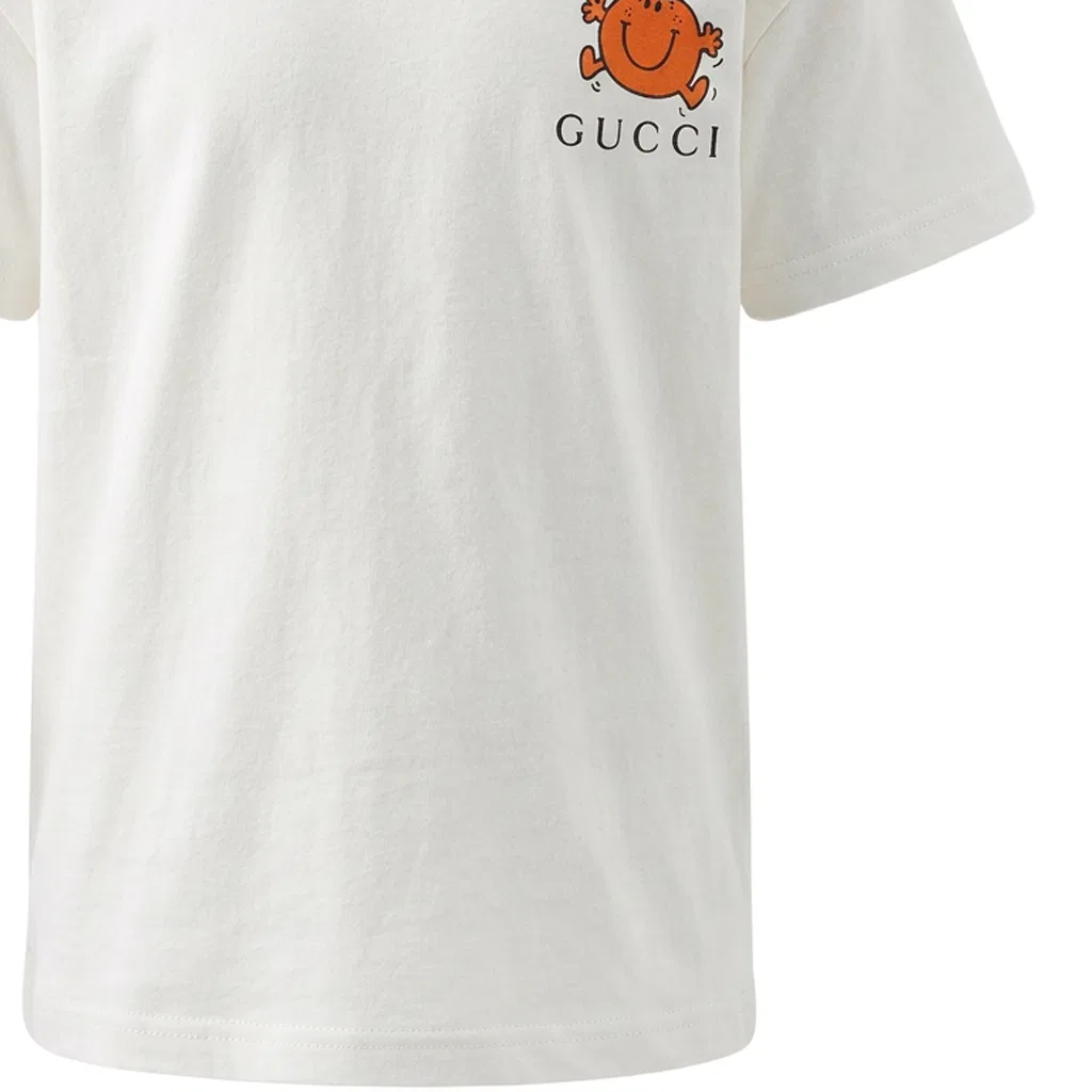 Детская футболка с круглым вырезом White GUCCI — фото 4