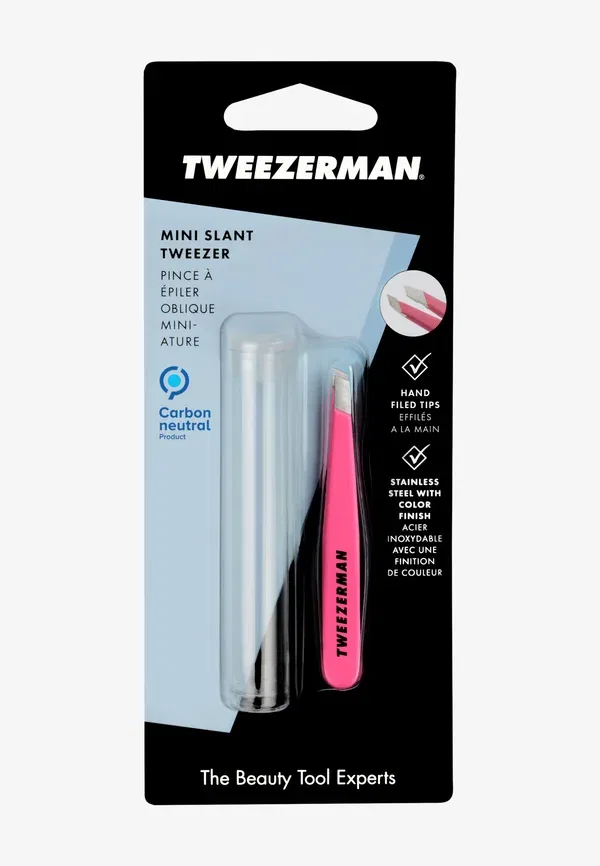 Пинцет для удаления волос Mini Slant Tweezers, Tweezerman, Pink — фото 2