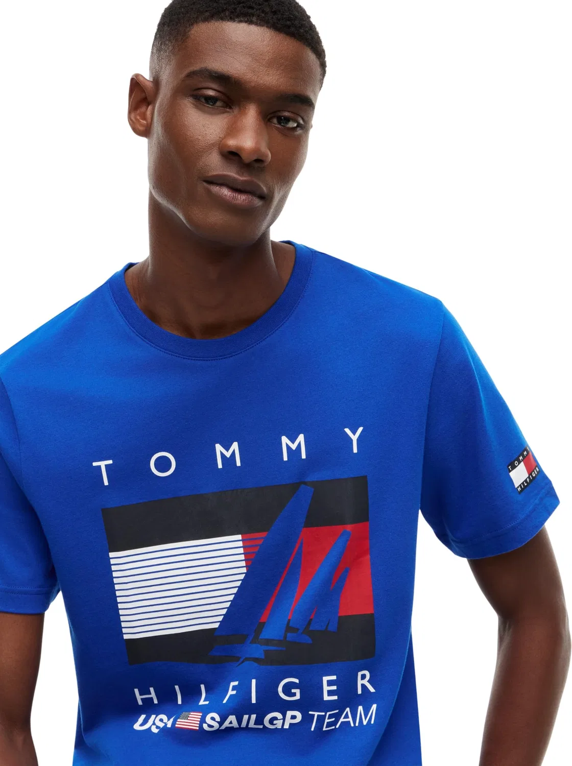 Мужская футболка с коротким рукавом и принтом US SailGP Tommy Hilfiger, Regal Blue — фото 3