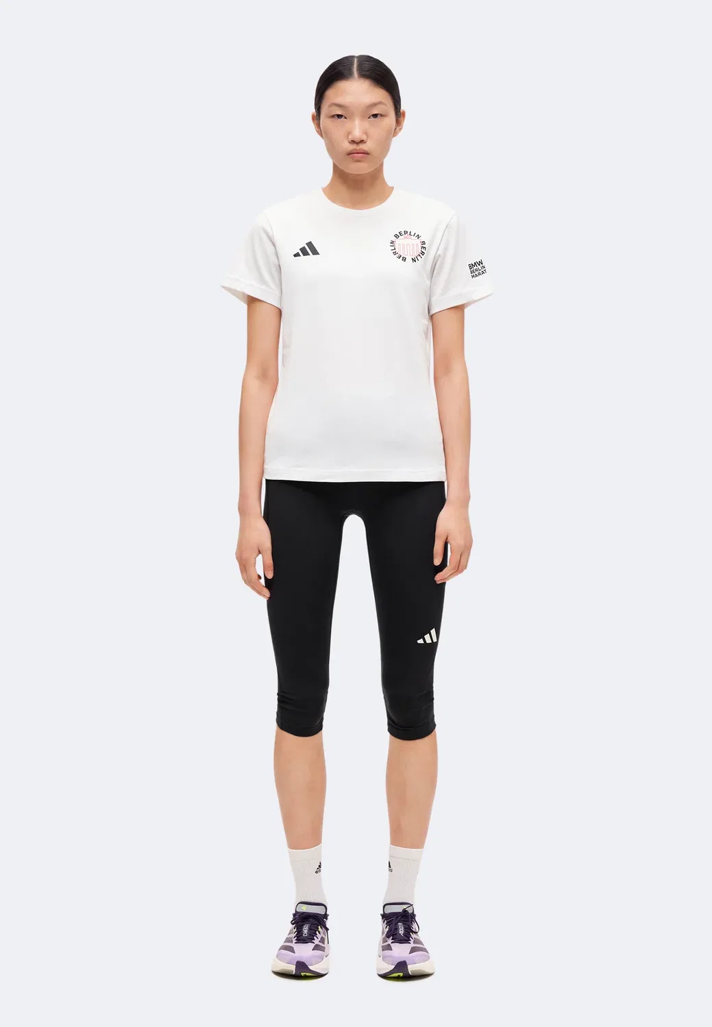 Футболка Ber26 ber - футболка с принтом Adidas Performance, White — фото 2