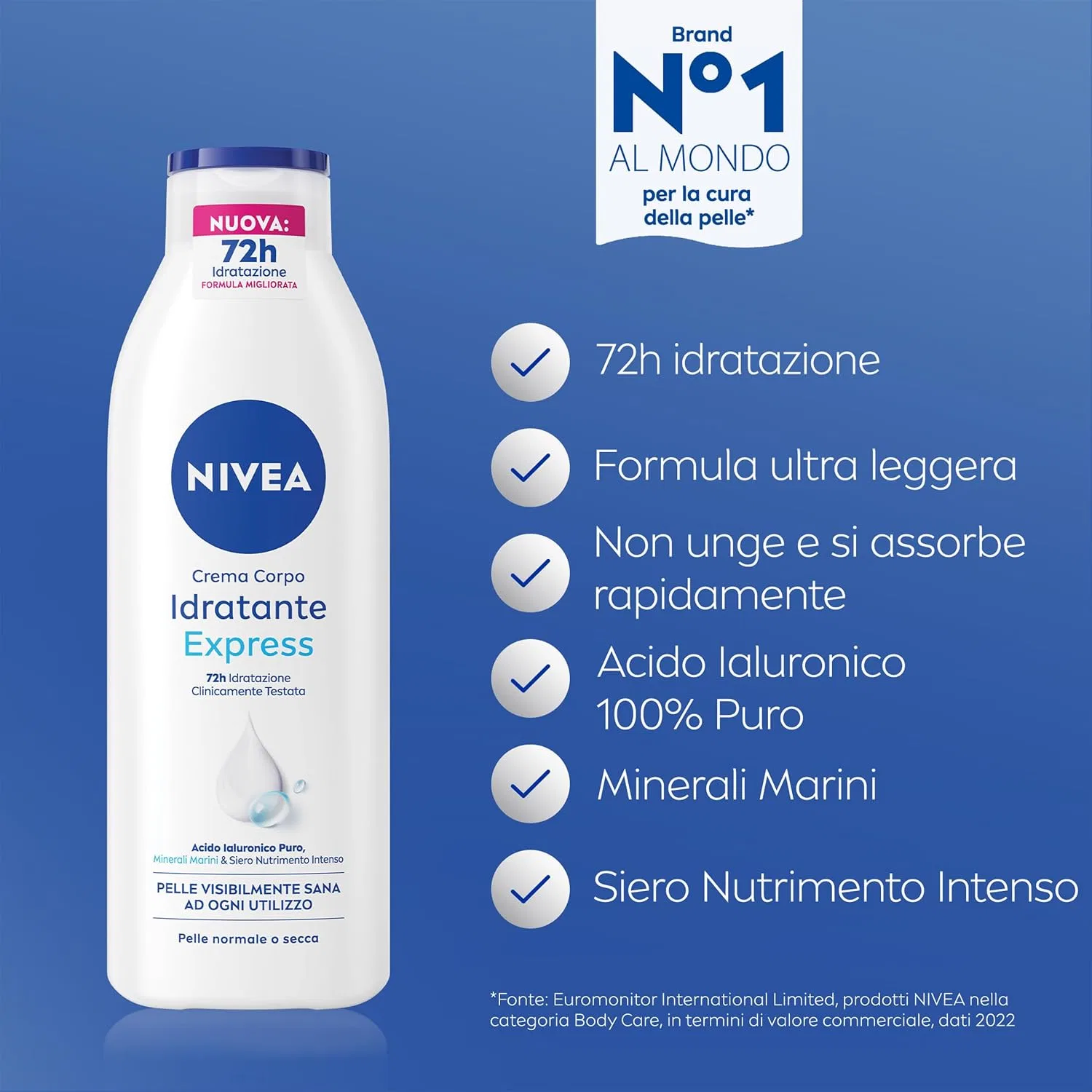 Увлажняющий крем для тела NIVEA Express Moisturising Cream, 250 мл — фото 2