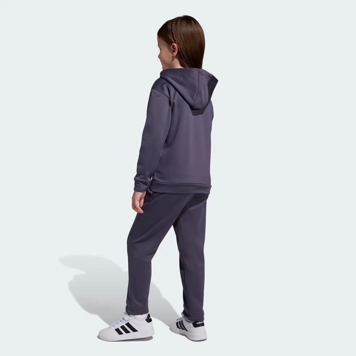 Детский комплект с начесом, топ и брюки, minecraft training jogger Adidas Sportswear, aurora onix — фото 4