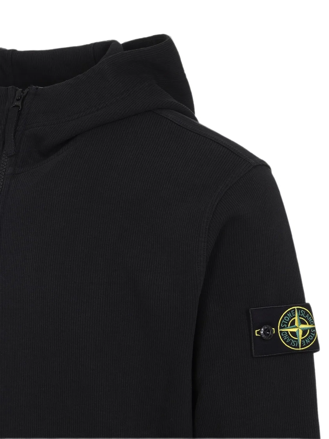 Stone Island Худи с логотип-патчем, черный — фото 2