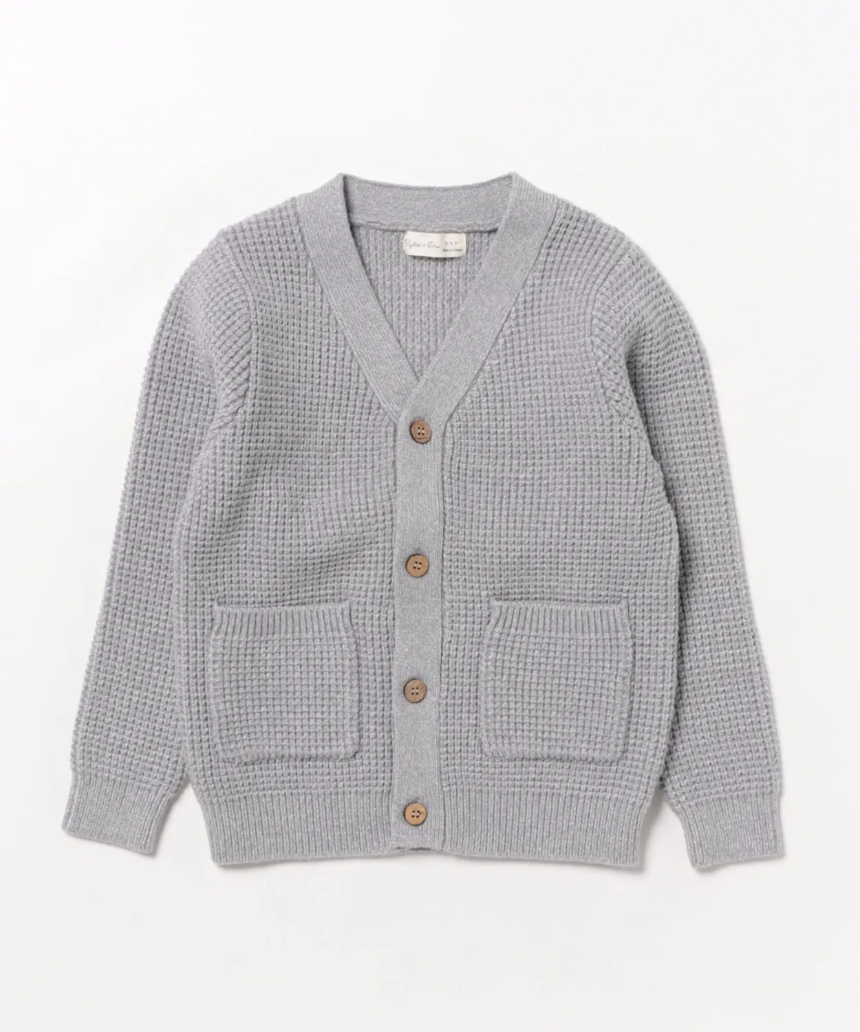 Детский кардиган с кокосовыми пуговицами Wynn Cardigan Rylee + Cru, Dusty Blue