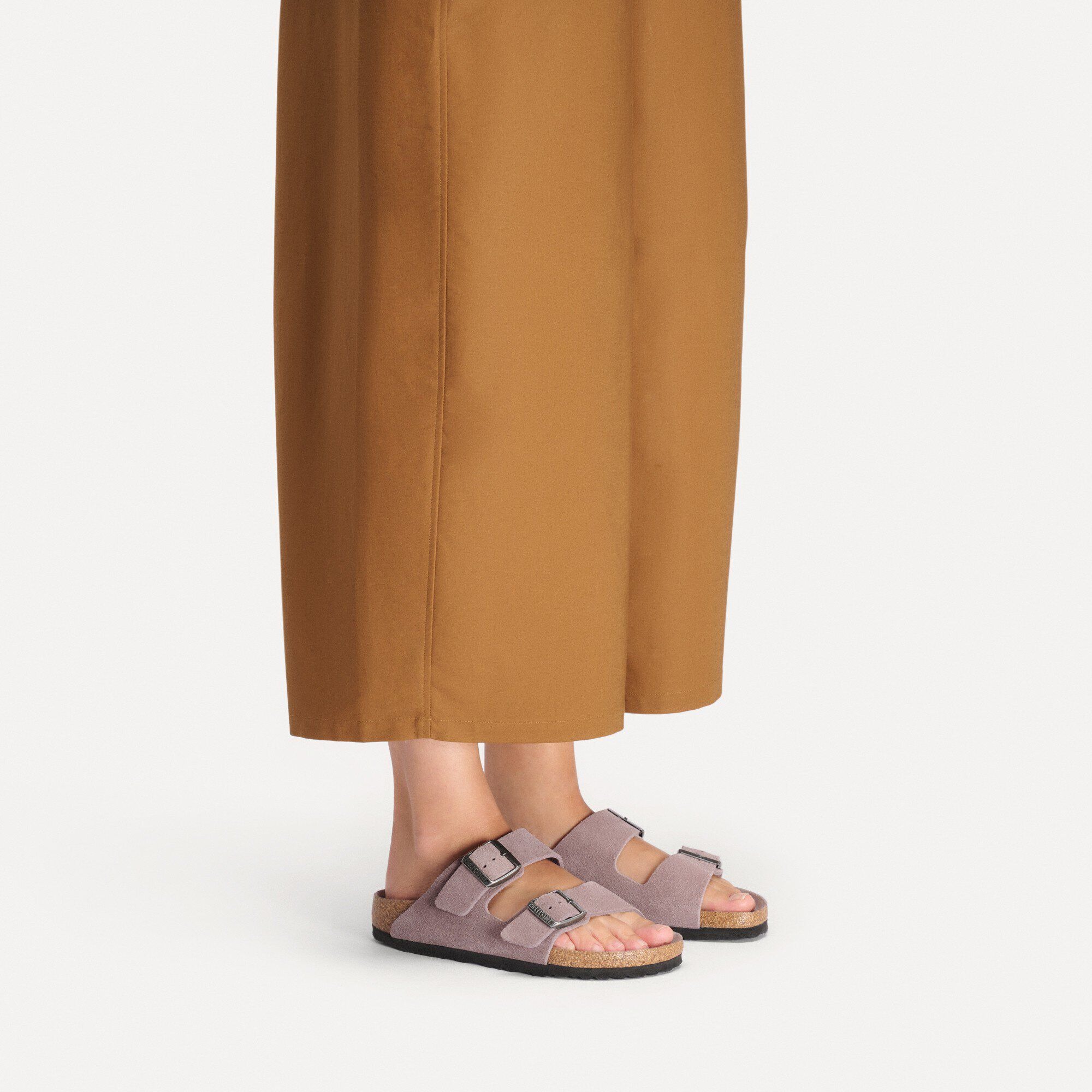 Сандалии Birkenstock Arizona Soft Footbed Suede Leather, сиреневый — фото 2