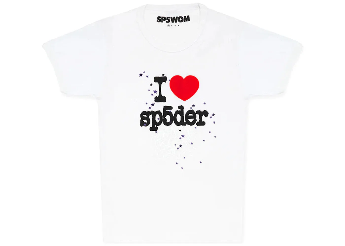 Детская футболка с принтом Sp5der I Heart Sp5der Tee, White