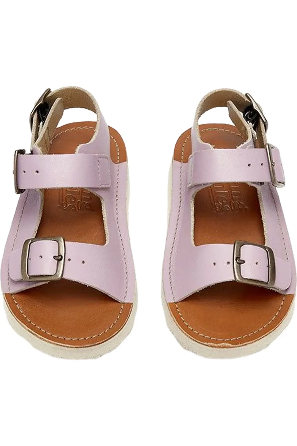 Детские сандалии на трех пряжках Spike Young Soles, Lilac — фото 3