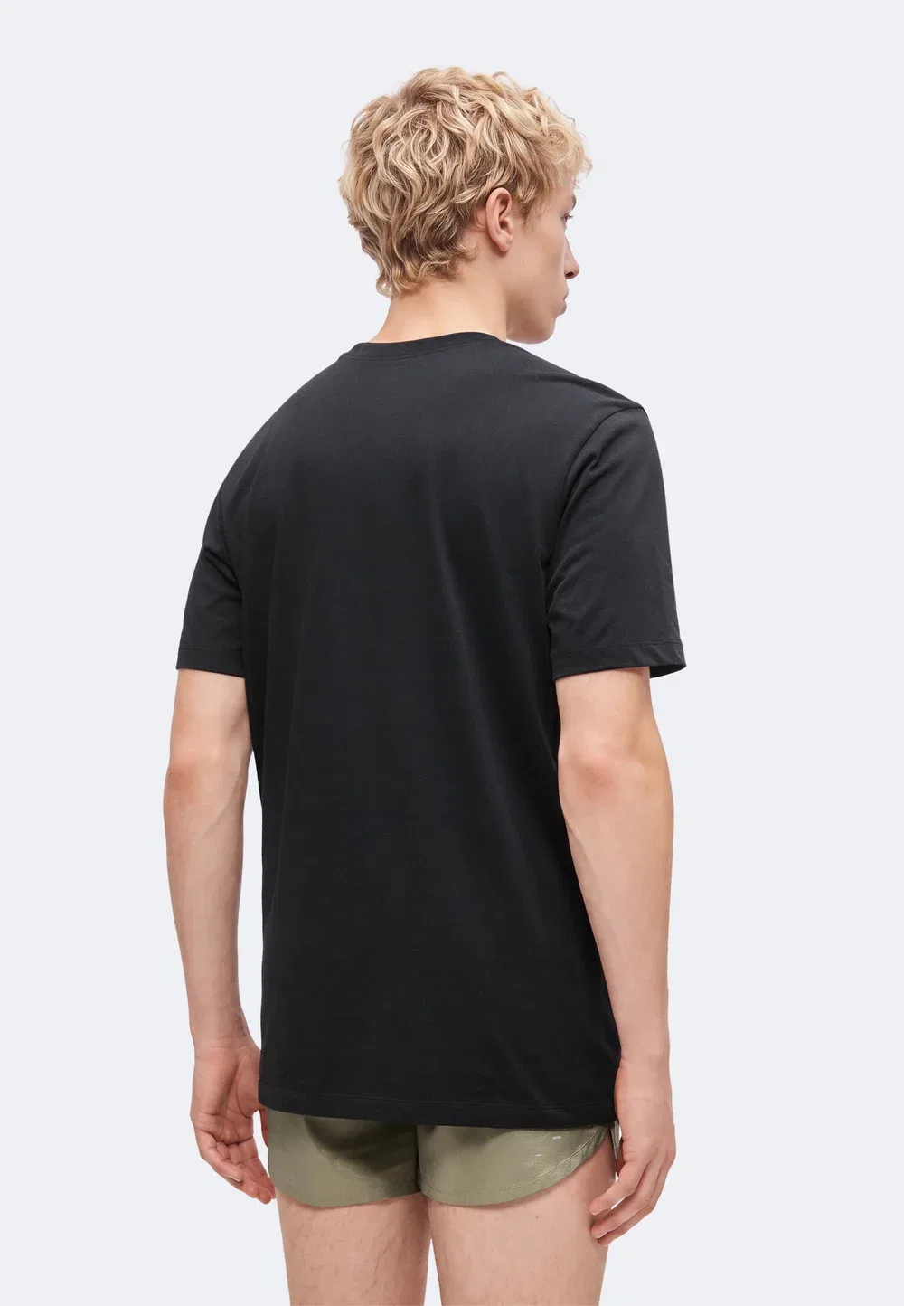 Tee run dna 2 - спортивная футболка Nike Performance, Black/Volt — фото 3