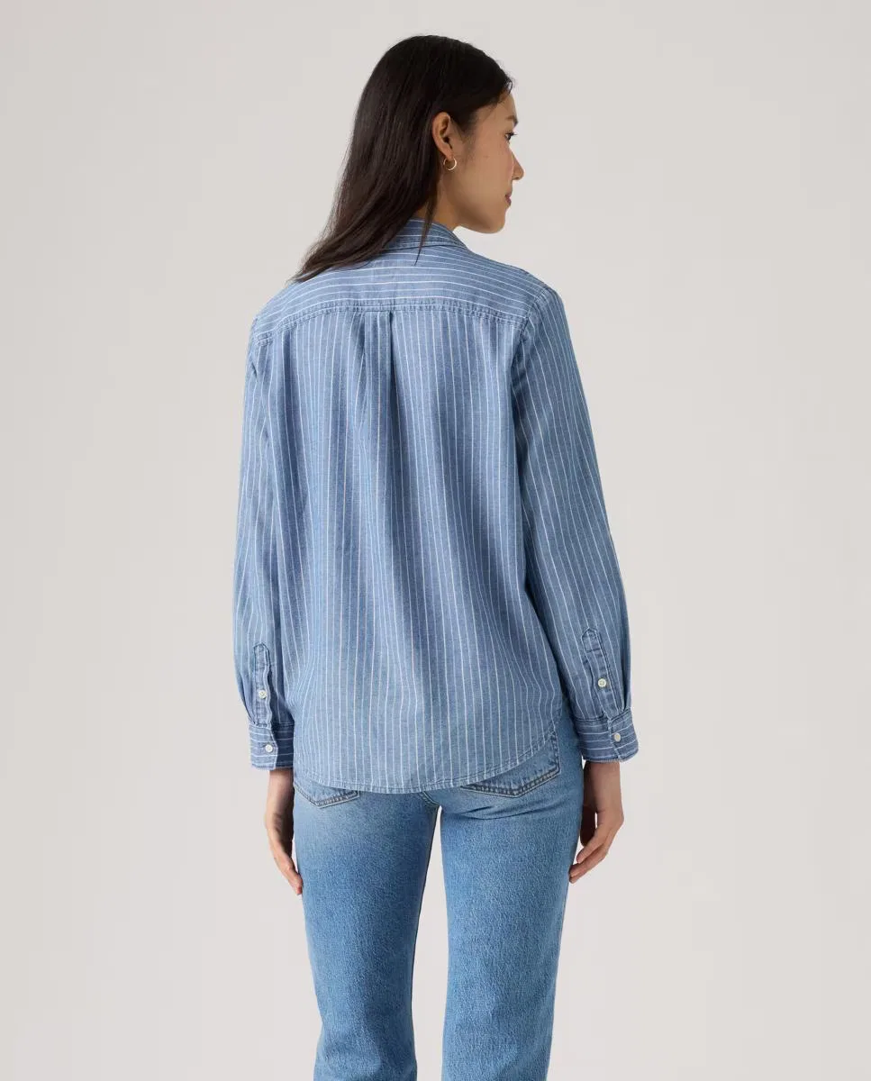 Женская рубашка с длинным рукавом, Vaquera, Levi's, синий — фото 2