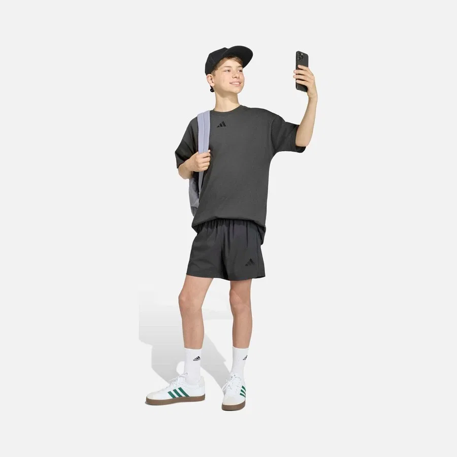 Детская футболка с коротким рукавом Essentials adidas, Серый — фото 3