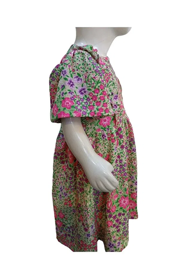 Детское платье для девочек с принтом 2516 Floral Girl's Dress Kübra Tekstil, Geblümt — фото 4