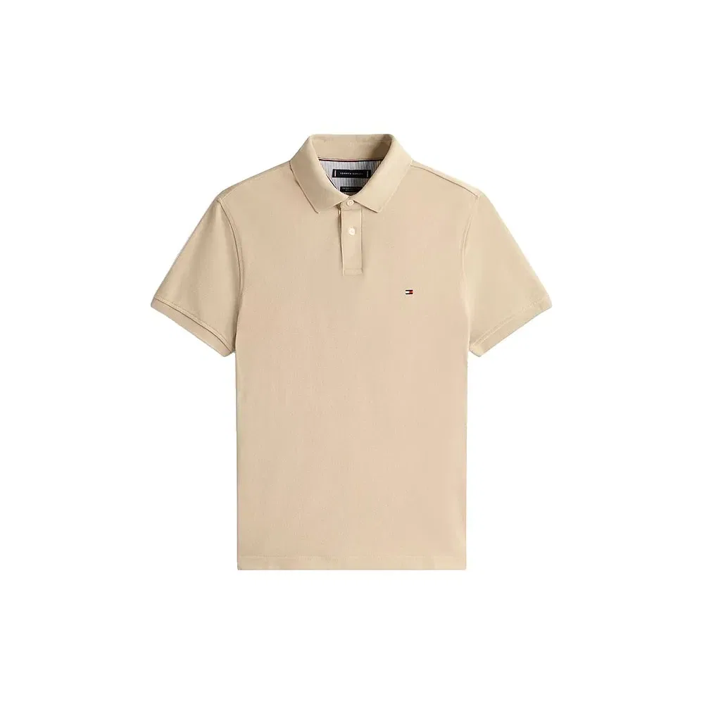 Поло Tommy Hilfiger 1985 Regular Fit, бежевый — фото 3