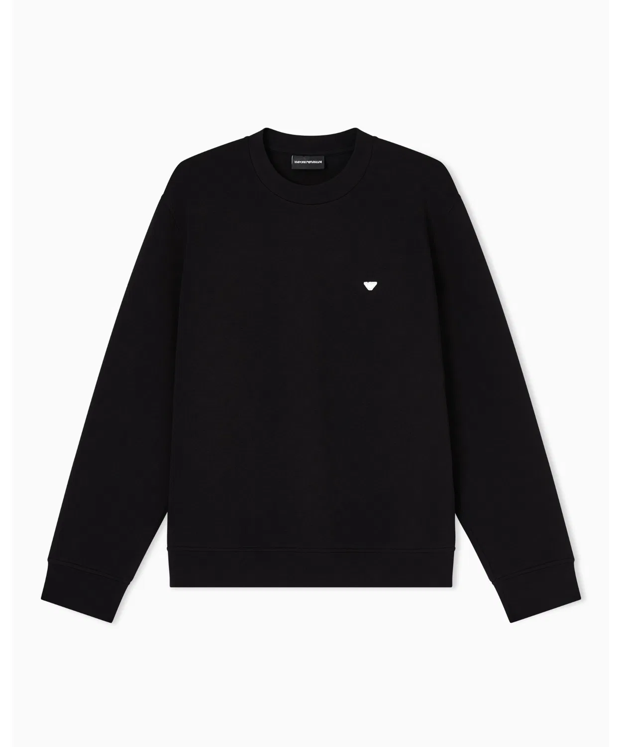 Мужской свитшот с длинным рукавомс вышивкой EMPORIO ARMANI, Off White — фото 2