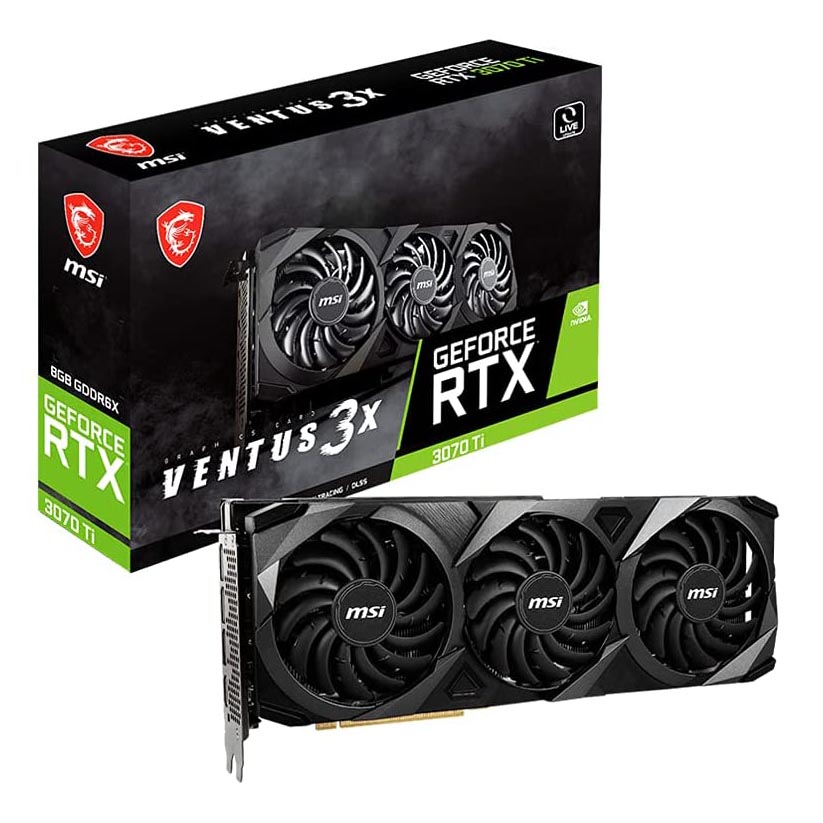 Видеокарта MSI GeForce RTX 3070 Ti VENTUS 3X 8G - фото