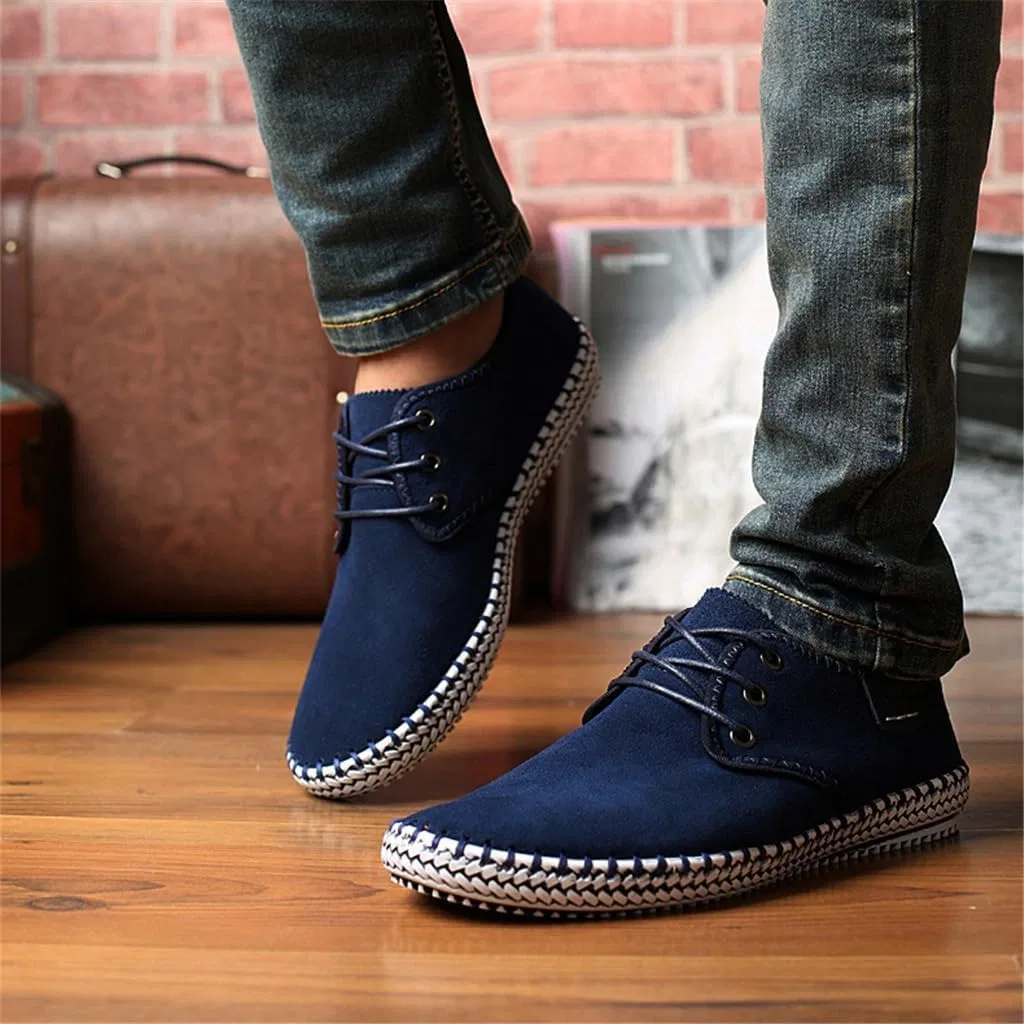 Туфли мужские замшевые JSEIAJB Loafers, Picture Color NSUQOA — фото 4