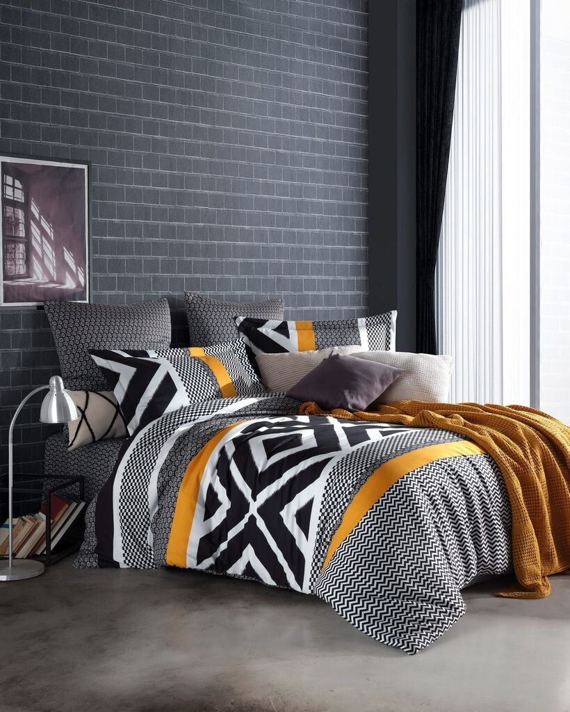 

L'Essentiel Linge de Maison, Gordion - Горчичный, атласный комплект пододеяльников размера Super King Size (ЕС) (IT), коричневый, 100 % хлопковый сатин, 260 x 220 см