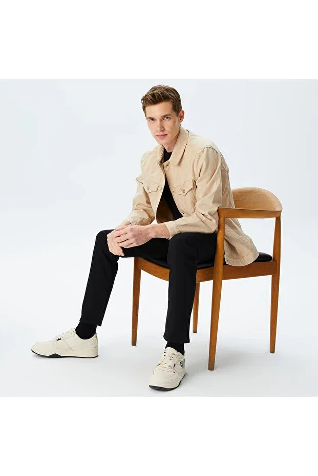 Мужская куртка с принтом Lacoste, Beige — фото 4