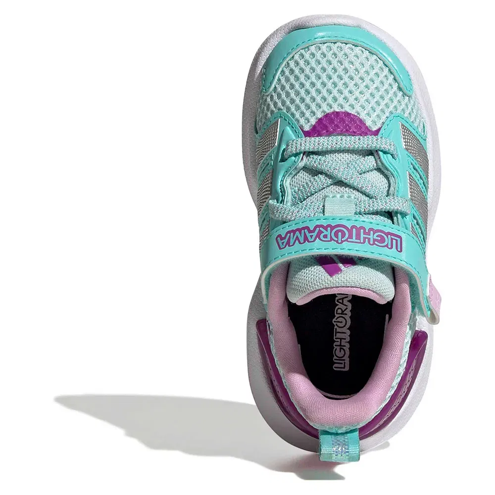 Детские кроссовки для девочек с LED-подсветкой Lightorama Runner Adidas, Blue — фото 3