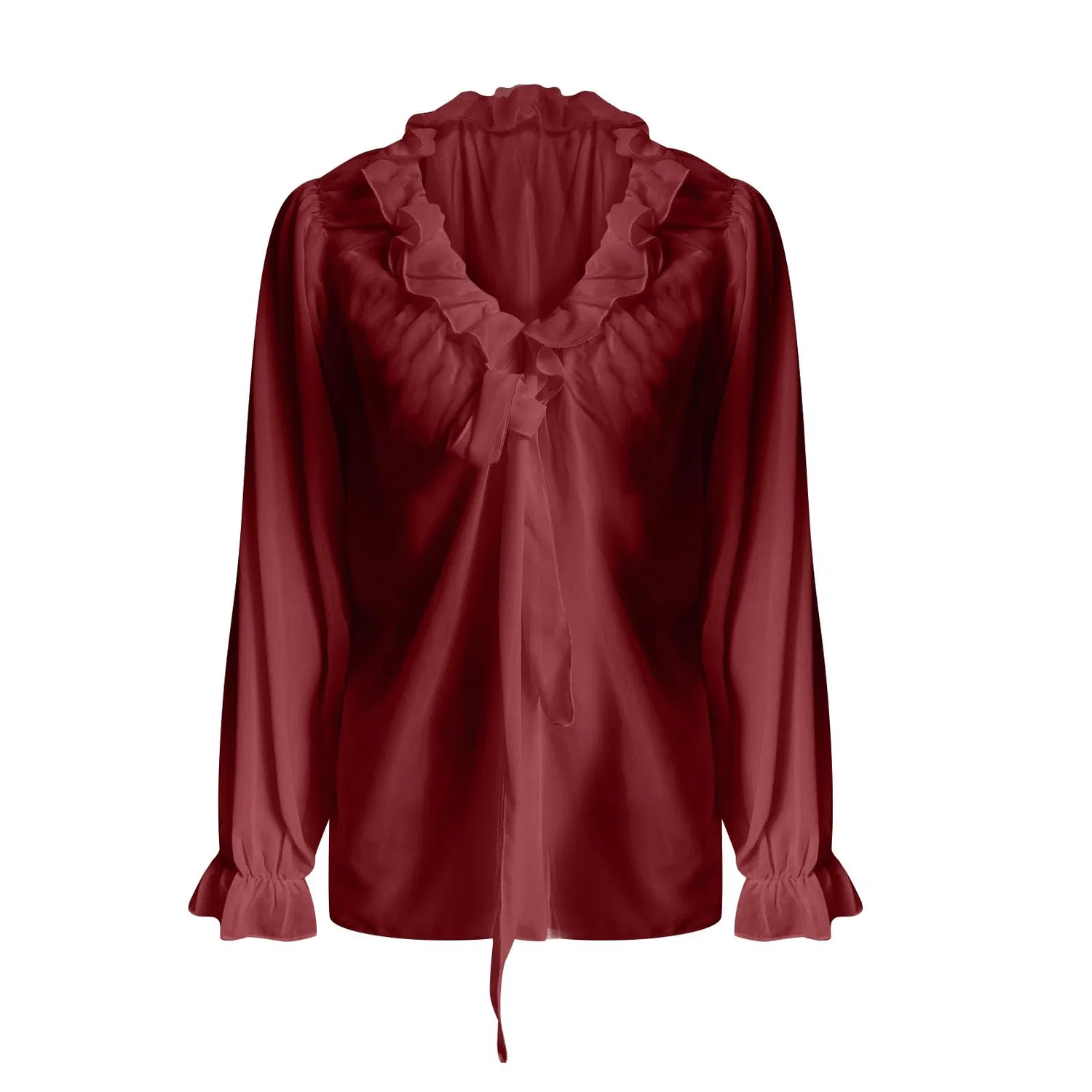 Женская блуза с колокольным рукавом Victorian Blouse, Z21 Red — фото 3