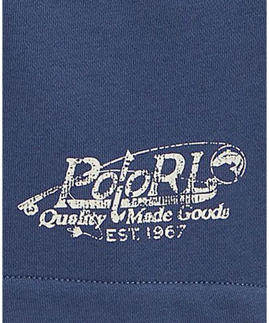 Шорты из футера с принтом Logo French Terry Polo Ralph Lauren, Old Royal — фото 3